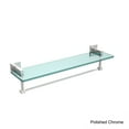 thumbnail image 4 of Montero Collection 22 Inch Glass Vanity Shelf with Integrated Towel Bar, 4 of 5