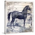 thumbnail image 2 of "Black Horse II" Painting Print on Wrapped Canvas, 2 of 7