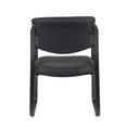 thumbnail image 3 of Boss Office Products B9521-BK Fabric Sled Base Guest Chair with Arms, Black, 3 of 8