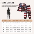 thumbnail image 4 of Picia USA Vintage Flag Tractor Pattern Women’s Long-Sleeve Sleepwear Set - Soft 2-Piece Loungewear with Pockets, Comfy PJs for Relaxing Nights-X-Large, 4 of 7