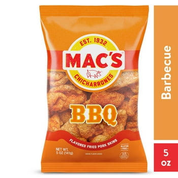 Mac's Bar-B-Q Cri Fried Pork Skins, 5 oz Bag