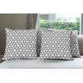 thumbnail image 6 of Ambesonne Black and White Throw Pillow Cover 4 Pack, Modern Triangle, 16", Black and White, 6 of 7