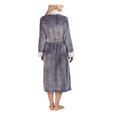 thumbnail image 5 of Carole Hochman Women Luxuriously Soft Plush Wrap Robe 48" L Plum L, 5 of 6