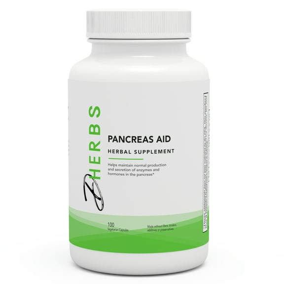 Dherbs Pancreas Aid, 100-Count Bottle