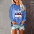 thumbnail image 2 of Hauts pour Femmes Manches Longues Col Rond Impression de Noël Récréatif Hauts Manches Longues Hauts de Noël pour Femmes Manches Longues Hauts Décontractés, 2 of 8