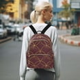 thumbnail image 7 of FORMRS Mini Backpack Purse for Women Travel Daypack Casual Shoulder Bag, Circular Gold Pattern, 7 of 7