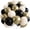 Black White Gold, variant on Metallic Blue Purple Teal Black Confetti Latex Helium Galaxy Balloons for Outer Space Astronaut Gamer Kpop Boys Mens Birthday Wedding Party Decorations