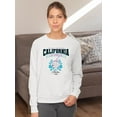 thumbnail image 2 of California Baseball W Flames Sweatshirt Women -Image by Shutterstock, Female Medium, 2 of 4