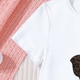 thumbnail image 6 of TOWED22 Kid Girls Clothes Outfits Cute Sweet Bowknot Print T-Shirt + Bowknot Print Denim Skirt Summer Clothing Set(White,4 Y), 6 of 7