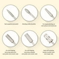 thumbnail image 4 of Pulidora de uñas eléctrica portátil con 6 cabezales y 6 bandas de lijado, diseño ergonómico y velocidad ajustable, ideal para uso en casa o salón de belleza, color gris oscuro., 4 of 6