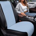 thumbnail image 3 of Uorisanigo Sky Blue Car Seat Covers Quilted 2‑Pack Front Car Seat Pads Automotive Seat Cushions Non‑Slip Backing Car Seat Protectors Universal for SUV Truck Sedan Van Easy to Install, 3 of 7