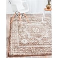 thumbnail image 1 of Unique Loom 3134971 7 x 10 ft. Imperial Lygos Rectangular Rug, Chocolate Brown, 1 of 1