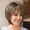 Brown, variant on JAZZ STAR Short Grey Wigs for Women Pixie Cut Wigs with Bangs Fluffy Layered Ombre Gray Wigs
