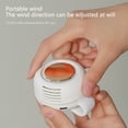 thumbnail image 7 of Mini Clip on Fan for Shirt & Waist, Portable Small Whirlwind Bladeless 3-Speed Silent Personal Mini USB Rechargeable Cooling Fans for Outdoor Hiking Camping Travel Workout, 7 of 7
