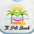 thumbnail image 4 of Inktastic St. Pete Beach Florida Vacation Girls Baby Bib, 4 of 4