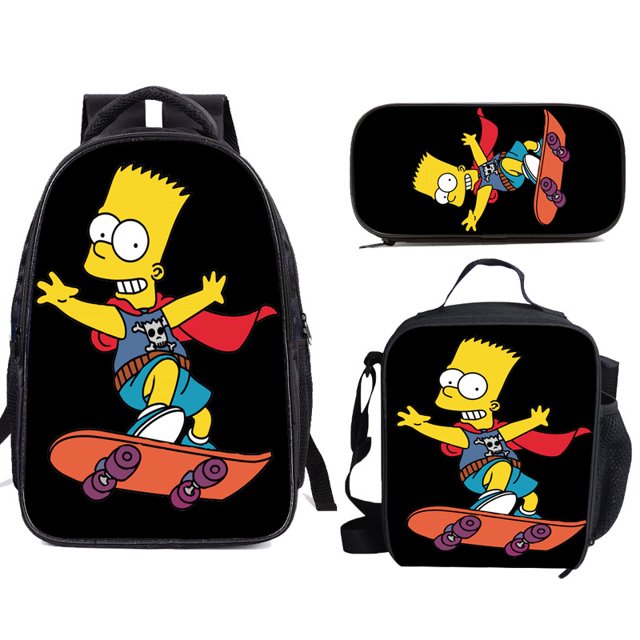 Animal Forest Student Bag, Youth Backpack, Student Backpack Three-piece Set-SinKeeU