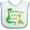 White and Blue, variant on Inktastic My Auntie Loves Me Dinosaur Boys Baby Bib