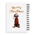 thumbnail image 2 of Merry Christmas Doberman Pinscher Enjoys Woofmas Winter Xmas Holiday Spiral Bound Journal Doberman Dog Lover Gifts 5x7in Spiral Notebook - 02022, 2 of 5