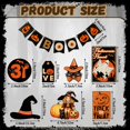 thumbnail image 3 of Juego de bandejas escalonadas de Halloween Husfou, centros de mesa de madera, letreros, calabaza, fantasma, gato, sombrero de bruja, decoración de mesa, 3 of 6
