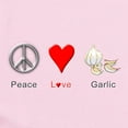 thumbnail image 2 of CafePress - Peace Love Garlic Infant Bodysuit - Baby Light Bodysuit, Size Newborn - 24 Months, 2 of 4