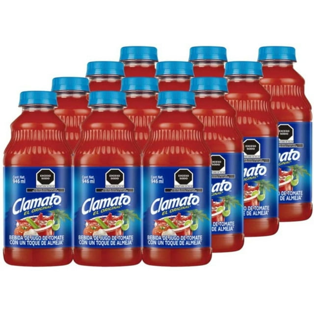 Pack de 12 Jugo Clamato El Original 946 ml Clamato