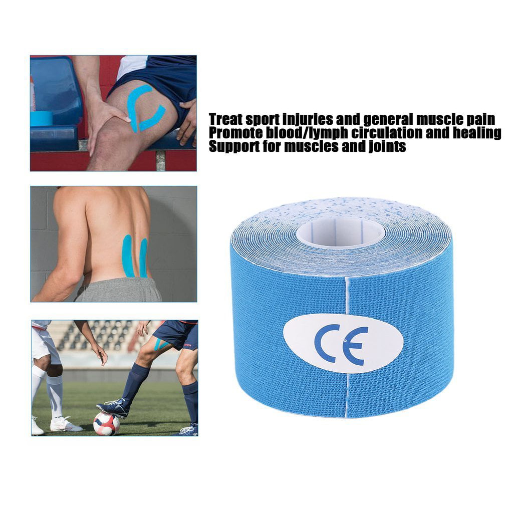 One Roll Elastic Kinesiology Sports Tape Muscle Pain Care Therapeutic 5cm*5M 