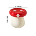 thumbnail image 1 of Mushrooms Ceramic Toothpick Holders Cottons Swab Jar Home Living Room Floss Box Desktop Storage Bottle, 1 of 7