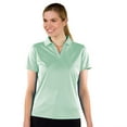 thumbnail image 1 of Monterey Club Women's Stripe Texture Solid Golf Polo Shirt #2087, 1 of 2