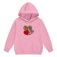 thumbnail image 5 of Piomll Girls Outfit Sets Valentine's Day Hooded Tracksuit Leopard Print Heart Jogger Athletic Clothes, 5 of 6