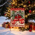thumbnail image 5 of Xlokein Merry Christmas House Flag, 28 x 40 Inch Winter Decorative, Double Sided Flag, Holiday Banners for Winter Christmas Farm House Yard Decoration, 5 of 6