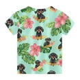 thumbnail image 5 of Eltusu Girls Graphic Tee, Casual Pullover Short Sleeve Crewneck Kids T-shirts Army Green Size 5-6 T, 5 of 6
