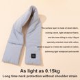 thumbnail image 3 of Monstrate Bufanda térmica de invierno a prueba de viento que mantiene el calor en 3 niveles, ajustable, recargable, lavable a mano, bufandas, calentador Type5 NO5, 3 of 6