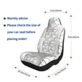 thumbnail image 2 of Car Seat Covers Are Protected From Dust And Spillage And Elastic Straps Are Easy To Install For Easy Car Suv Truck Delivery White Moroccan Trellis Hand-Drawn Sketch_1 1, 2 of 8