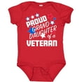 thumbnail image 3 of Inktastic Proud Granddaughter of a Veteran Veterans Day Girls Baby Bodysuit, 3 of 5