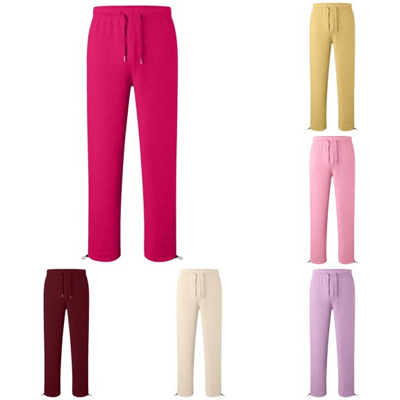 Boys Casual Wide Leg Sweatpants with Drawstring Elastic Waist Outdoor Long Trousers for Kids Daily Play