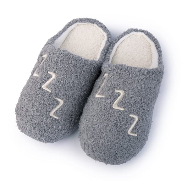 Handcraft Softee Ladies Aesthetic Slippers, Cozy Slip On ZZZ Clog Slipper, Soft Rubber Sole Womens House Shoes/Bedroom Clogs, S