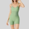 thumbnail image 2 of Women's Workout Jumpsuit Sleeveless Romper Yoga Shorts Activewear Running Fitness Tight Bodysuit Summer Sports Outfit, 2 of 2