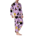 thumbnail image 2 of Disketp Cute Halloween for Pajamas Set Long Sleeve Sleepwear Mens Button Down Nightwear Pj Sets-XX-Large, 2 of 7