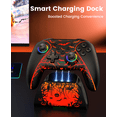 thumbnail image 2 of EUROA Switch 2 Pro Controller for Nintendo Switch 2/Switch/ OLED/Lite with Charging Dock, Turbo&Vibration, Pumpkin Glow, 2 of 9