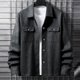 thumbnail image 4 of pstuiky manga larga para hombre, Chaqueta de trabajo informal de manga larga con botones y bolsillos dobles para hombre, color liso, a la moda camisetas de hombre xxl, 4 of 7