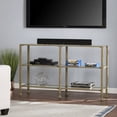 thumbnail image 4 of Southern Enterprises Jumpluff Metal/Glass 3-Tier Console Table/Media Stand, 4 of 17