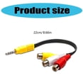 thumbnail image 3 of 3.5mm to 3RCA Sound Cable 3.5mm Male to 3RCA Female Splitter Adapter Stereo Cord for Phone Tablet Home Theaters, 3 of 4