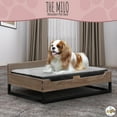 thumbnail image 3 of TailZzz Milo Wooden Pet Bed with Mattress | Small to Medium Greenguard Gold Certified Dog Bed, 3 of 13