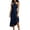 Navy, variant on Women's Halter Sleeveless Midi Dresse Summer Casual Asymmetrical Hem Evening Party Cocktail Dresses