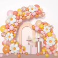 thumbnail image 1 of Kit de guirnaldas con globos, diseño bohemio y margarita, 141 unidades, color rosa rubor vintage, 1 of 2