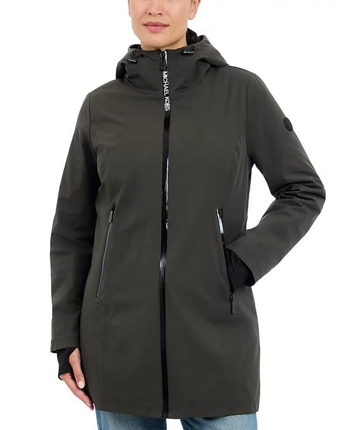 JUICY COUTURE Black Label Women's Velour Quilted Coat, Pitch