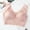 Pink, variant on Jacenvly Front Closure Bras for Women Solid Casual Fashion Ladies Bralettes Women Lady Lace Gathered Bra Plus Size Sports Bra Underwear Yoga Hollow Out Bra Cup Khaki