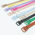 thumbnail image 3 of Modern Women's Wide Waistband Belt Square Metal Buckles Soft PU Multiple Colors, 3 of 19