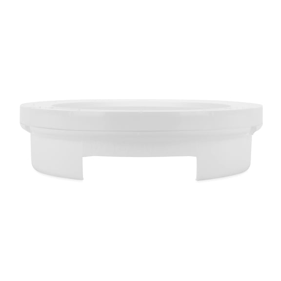 Camco 9-inch Pop-A-Plate Plastic Plate Dispenser | Ideal for Compact Spaces, RVs and Trailers | Mounts Under Cabinets or Shelves | White (57001)
