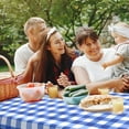 thumbnail image 4 of Picnic Table and Bench Cover Waterproof Tablecloth with Bench Cover Wipeable Rectangle Picnic Tablecloth for 30 ×72in Table Elastic Picnic Bench Covers for 12×72in Bench Indoor Outdoor, 4 of 11